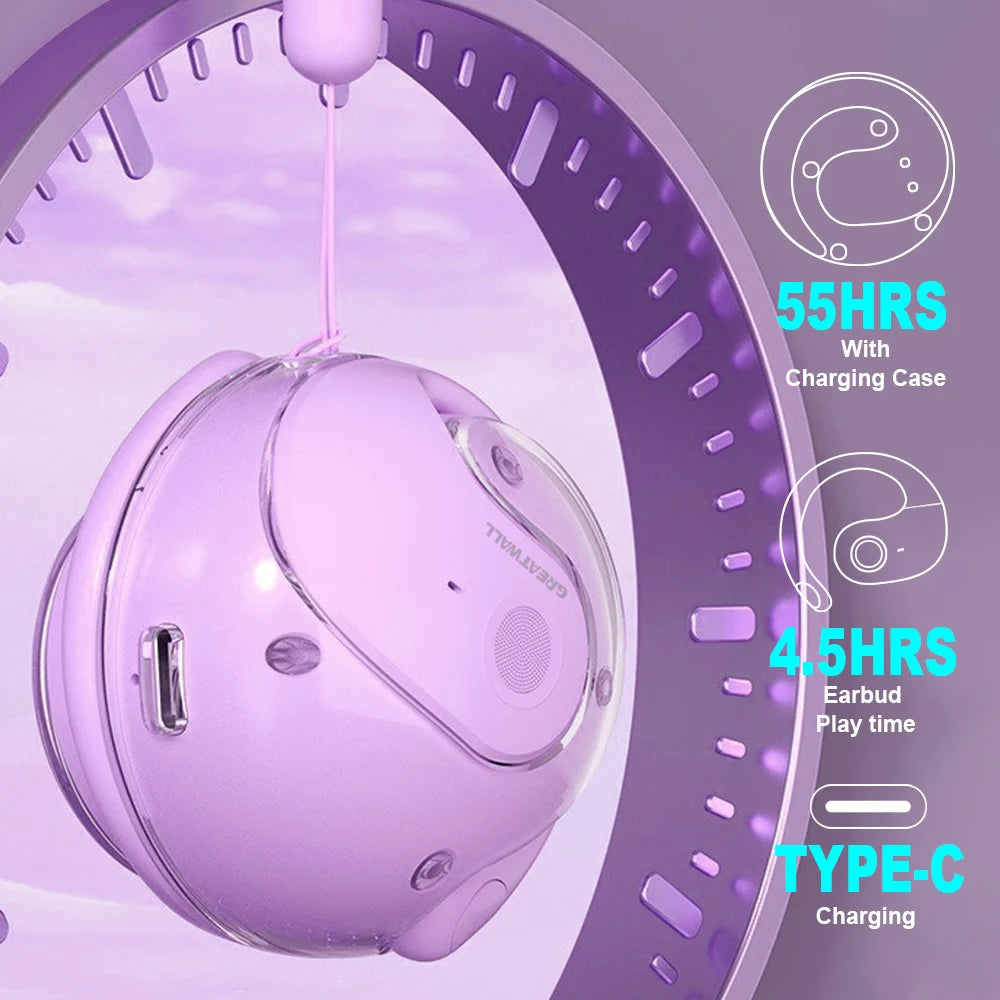 Hanyx Translator Earbuds (Purple) – Fluent by Design Breaking Language Barriers with Your Voice Across the World