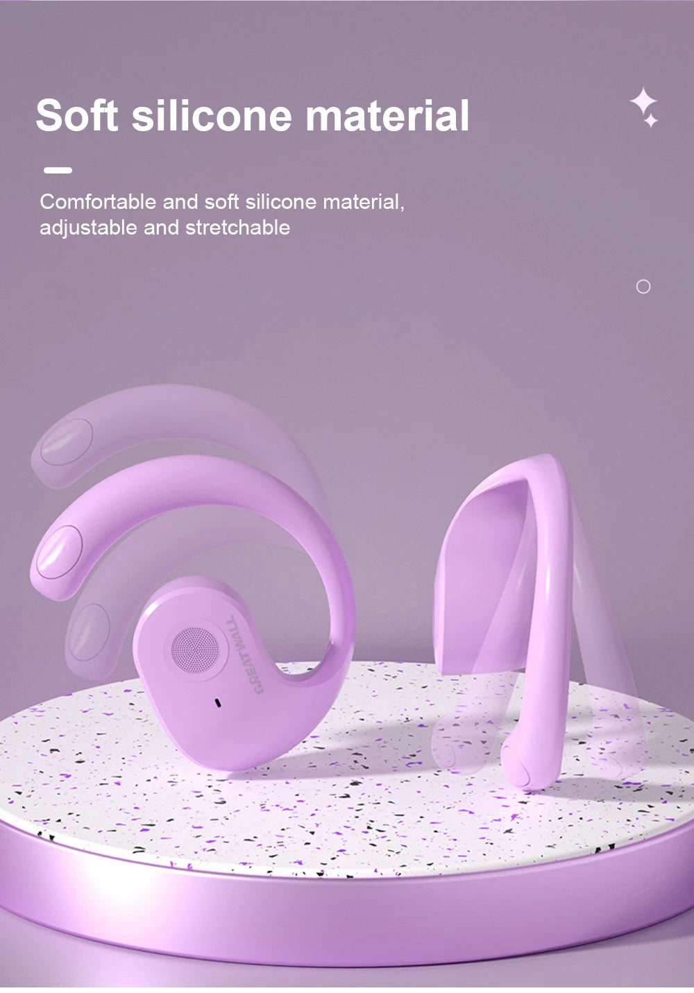 Hanyx Translator Earbuds (Purple) – Fluent by Design Breaking Language Barriers with Your Voice Across the World