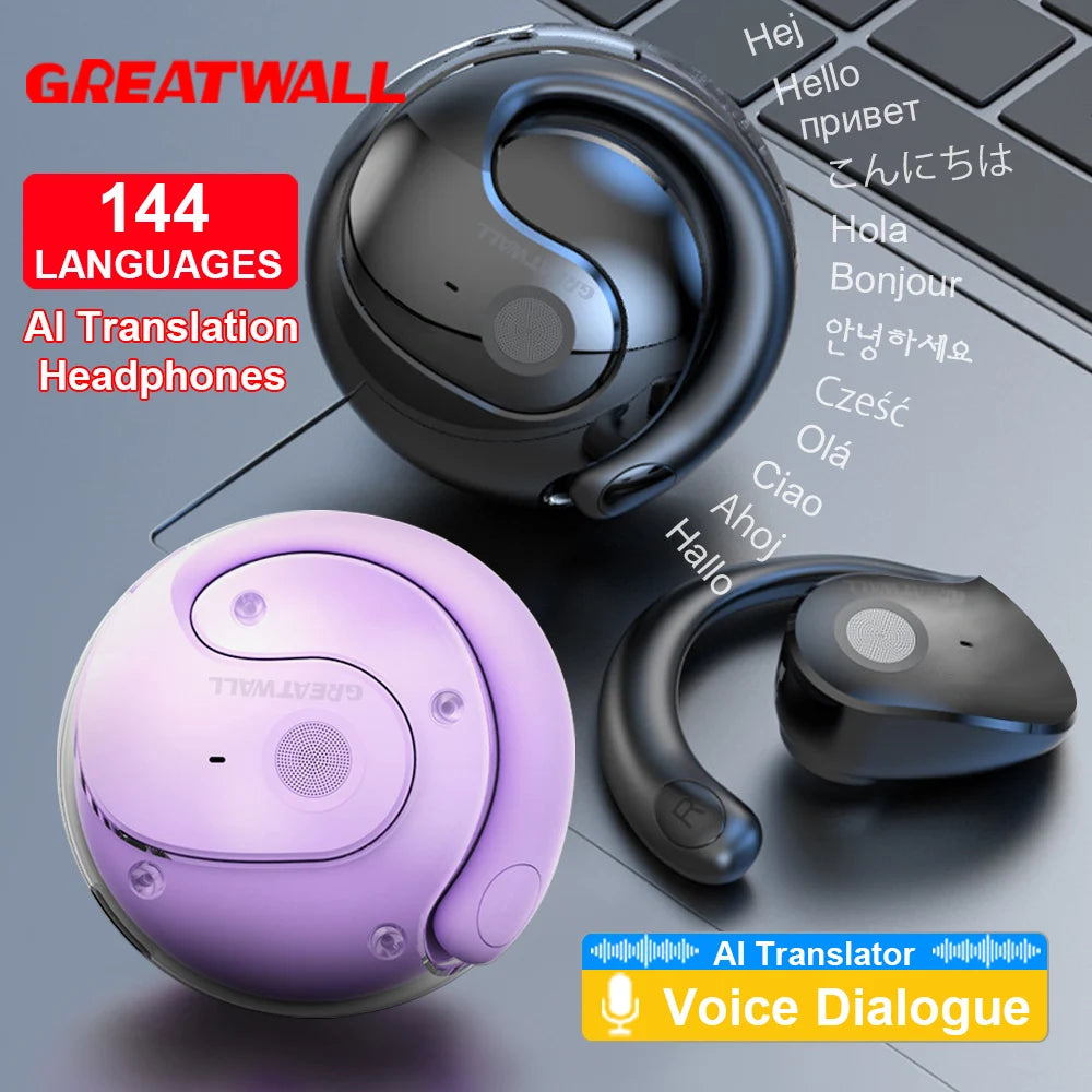 Hanyx Translator Earbuds (Black) – Fluent by Design Breaking Language Barriers with Your Voice Across the World